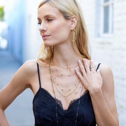 go for a rose gold take on<br>shop the look > rainforest <span class='visuallyhidden'>Call, text 323-404-2959 for shopping help.</span>